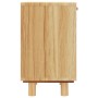 Mesita de noche madera maciza pino marrón y ratán natural de vidaXL, Mesitas de noche - Ref: Foro24-345610, Precio: 74,27 €, ...