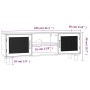 Mueble para TV madera maciza pino y ratán natural 105x30x40 cm de vidaXL, Muebles TV - Ref: Foro24-345615, Precio: 100,94 €, ...