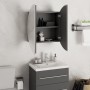 Bathroom cabinet with round mirror and gray LED 47x47x17.5 cm by vidaXL, bathroom vanities - Ref: Foro24-345585, Price: 129,9...