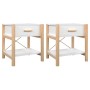 Mesitas de noche 2 uds madera contrachapada blanco 42x38x45 cm de vidaXL, Mesitas de noche - Ref: Foro24-345655, Precio: 85,5...