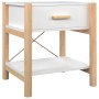 Mesitas de noche 2 uds madera contrachapada blanco 42x38x45 cm de vidaXL, Mesitas de noche - Ref: Foro24-345655, Precio: 85,5...