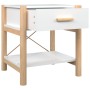 Mesitas de noche 2 uds madera contrachapada blanco 42x38x45 cm de vidaXL, Mesitas de noche - Ref: Foro24-345655, Precio: 85,5...