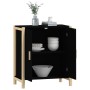 Black plywood sideboard 62x38x70 cm by vidaXL, Sideboards - Ref: Foro24-345670, Price: 65,99 €, Discount: %