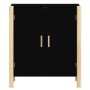 Aparador de madera contrachapada negro 62x38x70 cm de vidaXL, Aparadores - Ref: Foro24-345670, Precio: 65,99 €, Descuento: %