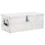 Caja de almacenaje de aluminio plateado 70x31x27 cm de vidaXL, Cajas de herramientas - Ref: Foro24-152250, Precio: 118,93 €, ...