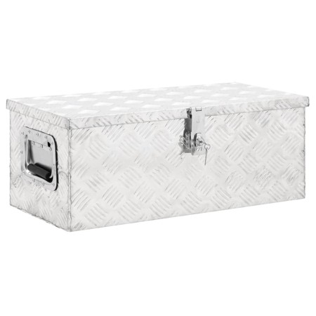 Silver aluminum storage box 70x31x27 cm by vidaXL, Toolboxes - Ref: Foro24-152250, Price: 121,99 €, Discount: %