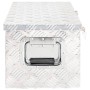 Silver aluminum storage box 70x31x27 cm by vidaXL, Toolboxes - Ref: Foro24-152250, Price: 121,99 €, Discount: %