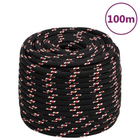 Black polypropylene boat rope 16 mm 100 m by vidaXL, Ropes and metal cords - Ref: Foro24-152362, Price: 88,77 €, Discount: %