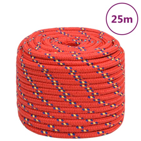 Red polypropylene boat rope 16 mm 25 m by vidaXL, Ropes and metal cords - Ref: Foro24-152413, Price: 27,06 €, Discount: %