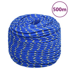 Blue polypropylene boat rope 10 mm 500 m by vidaXL, Ropes and metal cords - Ref: Foro24-152457, Price: 139,99 €, Discount: %