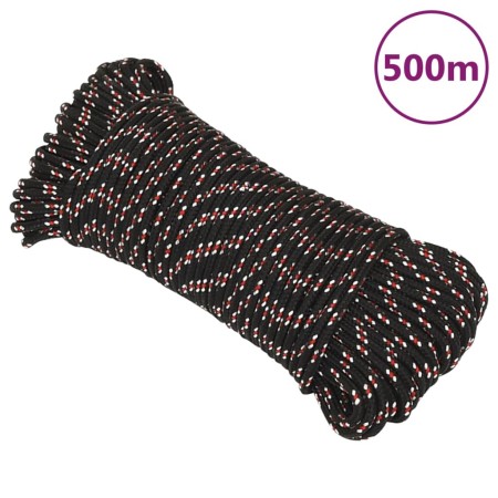 Black polypropylene boat rope 5 mm 500 m by vidaXL, Ropes and metal cords - Ref: Foro24-152336, Price: 47,13 €, Discount: %