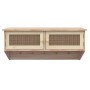 Brown plywood and natural rattan wall coat rack by vidaXL, Shelves and shelves - Ref: Foro24-345653, Price: 54,83 €, Discount: %