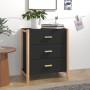 Black plywood sideboard 62x38x70 cm by vidaXL, Sideboards - Ref: Foro24-345673, Price: 98,55 €, Discount: %