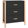 Black plywood sideboard 62x38x70 cm by vidaXL, Sideboards - Ref: Foro24-345673, Price: 98,99 €, Discount: %