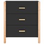 Black plywood sideboard 62x38x70 cm by vidaXL, Sideboards - Ref: Foro24-345673, Price: 98,99 €, Discount: %