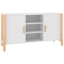 White plywood sideboard 107x38x60 cm by vidaXL, Sideboards - Ref: Foro24-345678, Price: 74,92 €, Discount: %