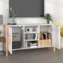 White plywood sideboard 107x38x60 cm by vidaXL, Sideboards - Ref: Foro24-345678, Price: 74,92 €, Discount: %