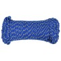 Blue polypropylene boat rope 3 mm 50 m by vidaXL, Ropes and metal cords - Ref: Foro24-152429, Price: 10,99 €, Discount: %