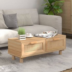 Brown plywood and pine coffee table 80x40x30 cm by vidaXL, Coffee table - Ref: Foro24-345623, Price: 107,09 €, Discount: %