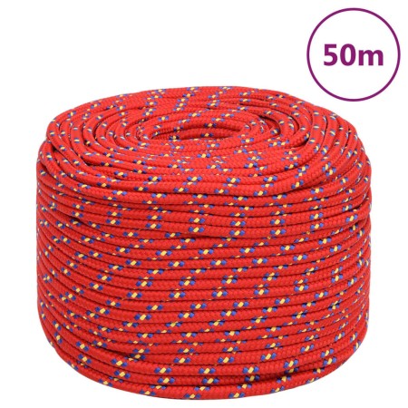 Cuerda de barco polipropileno rojo 6 mm 50 m de vidaXL, Sogas y cuerdas metálicas - Ref: Foro24-152391, Precio: 14,21 €, Desc...