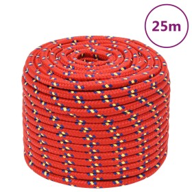 Cuerda de barco polipropileno rojo 14 mm 25 m de vidaXL, Sogas y cuerdas metálicas - Ref: Foro24-152409, Precio: 28,99 €, Des...