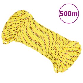 Yellow polypropylene boat rope 4 mm 500 m by vidaXL, Ropes and metal cords - Ref: Foro24-152596, Price: 42,99 €, Discount: %