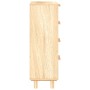 Aparador marrón madera pino maciza y ratán natural 40x30x90 cm de vidaXL, Aparadores - Ref: Foro24-345644, Precio: 140,58 €, ...