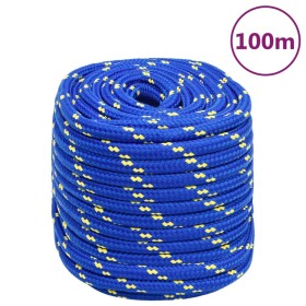 Cuerda de barco polipropileno azul 18 mm 100 m de vidaXL, Sogas y cuerdas metálicas - Ref: Foro24-152472, Precio: 104,91 €, D...