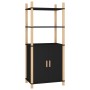 Aparador alto madera contrachapada negro 60x40x141 cm de vidaXL, Aparadores - Ref: Foro24-345694, Precio: 74,99 €, Descuento: %