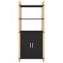 Aparador alto madera contrachapada negro 60x40x141 cm de vidaXL, Aparadores - Ref: Foro24-345694, Precio: 74,99 €, Descuento: %