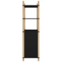 Aparador alto madera contrachapada negro 60x40x141 cm de vidaXL, Aparadores - Ref: Foro24-345694, Precio: 74,99 €, Descuento: %