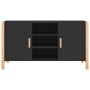 Black plywood sideboard 107x38x60 cm by vidaXL, Sideboards - Ref: Foro24-345679, Price: 104,47 €, Discount: %