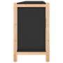 Aparador de madera contrachapada negro 107x38x60 cm de vidaXL, Aparadores - Ref: Foro24-345679, Precio: 104,47 €, Descuento: %