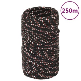 Black polypropylene boat rope 2 mm 250 m by vidaXL, Ropes and metal cords - Ref: Foro24-152320, Price: 17,99 €, Discount: %