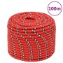 Red polypropylene boat rope 14 mm 100 m by vidaXL, Ropes and metal cords - Ref: Foro24-152411, Price: 60,19 €, Discount: %