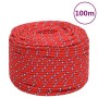 Cuerda de barco polipropileno rojo 10 mm 100 m de vidaXL, Sogas y cuerdas metálicas - Ref: Foro24-152402, Precio: 39,62 €, De...