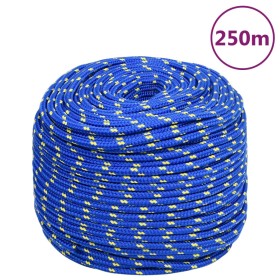 Cuerda de barco polipropileno azul 6 mm 250 m de vidaXL, Sogas y cuerdas metálicas - Ref: Foro24-152446, Precio: 39,12 €, Des...