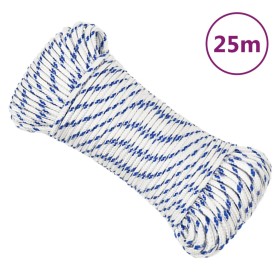 Cuerda de barco polipropileno blanco 5 mm 25 m de vidaXL, Sogas y cuerdas metálicas - Ref: Foro24-152279, Precio: 9,99 €, Des...