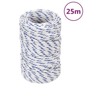 White 2 mm 25 m polypropylene boat rope by vidaXL, Ropes and metal cords - Ref: Foro24-152264, Price: 9,34 €, Discount: %