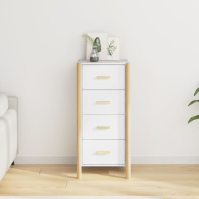 Tall white plywood sideboard 42x38x90 cm by vidaXL, Sideboards - Ref: Foro24-345681, Price: 75,89 €, Discount: %