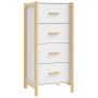 Aparador alto madera contrachapada blanco 42x38x90 cm de vidaXL, Aparadores - Ref: Foro24-345681, Precio: 75,89 €, Descuento: %