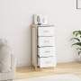 Tall white plywood sideboard 42x38x90 cm by vidaXL, Sideboards - Ref: Foro24-345681, Price: 75,03 €, Discount: %