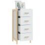 Aparador alto madera contrachapada blanco 42x38x90 cm de vidaXL, Aparadores - Ref: Foro24-345681, Precio: 75,89 €, Descuento: %