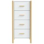 Aparador alto madera contrachapada blanco 42x38x90 cm de vidaXL, Aparadores - Ref: Foro24-345681, Precio: 75,89 €, Descuento: %