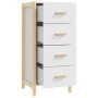 Aparador alto madera contrachapada blanco 42x38x90 cm de vidaXL, Aparadores - Ref: Foro24-345681, Precio: 75,89 €, Descuento: %