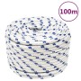 Cuerda de barco polipropileno blanco 12 mm 100 m de vidaXL, Sogas y cuerdas metálicas - Ref: Foro24-152301, Precio: 57,18 €, ...