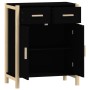 Aparador de madera contrachapada negro 62x38x75 cm de vidaXL, Aparadores - Ref: Foro24-345676, Precio: 68,11 €, Descuento: %