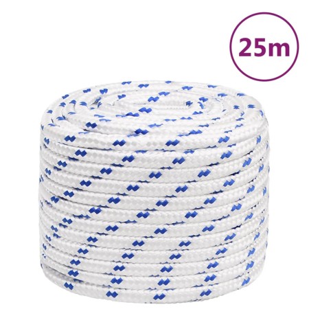 Cuerda de barco polipropileno blanco 18 mm 25 m de vidaXL, Sogas y cuerdas metálicas - Ref: Foro24-152311, Precio: 35,63 €, D...