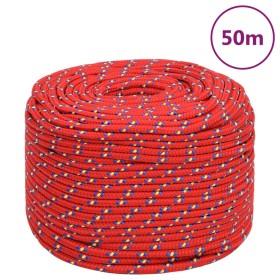 Cuerda de barco polipropileno rojo 8 mm 50 m de vidaXL, Sogas y cuerdas metálicas - Ref: Foro24-152396, Precio: 20,99 €, Desc...