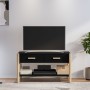 Black plywood TV cabinet 82x38x45 cm by vidaXL, TV Furniture - Ref: Foro24-345661, Price: 65,76 €, Discount: %